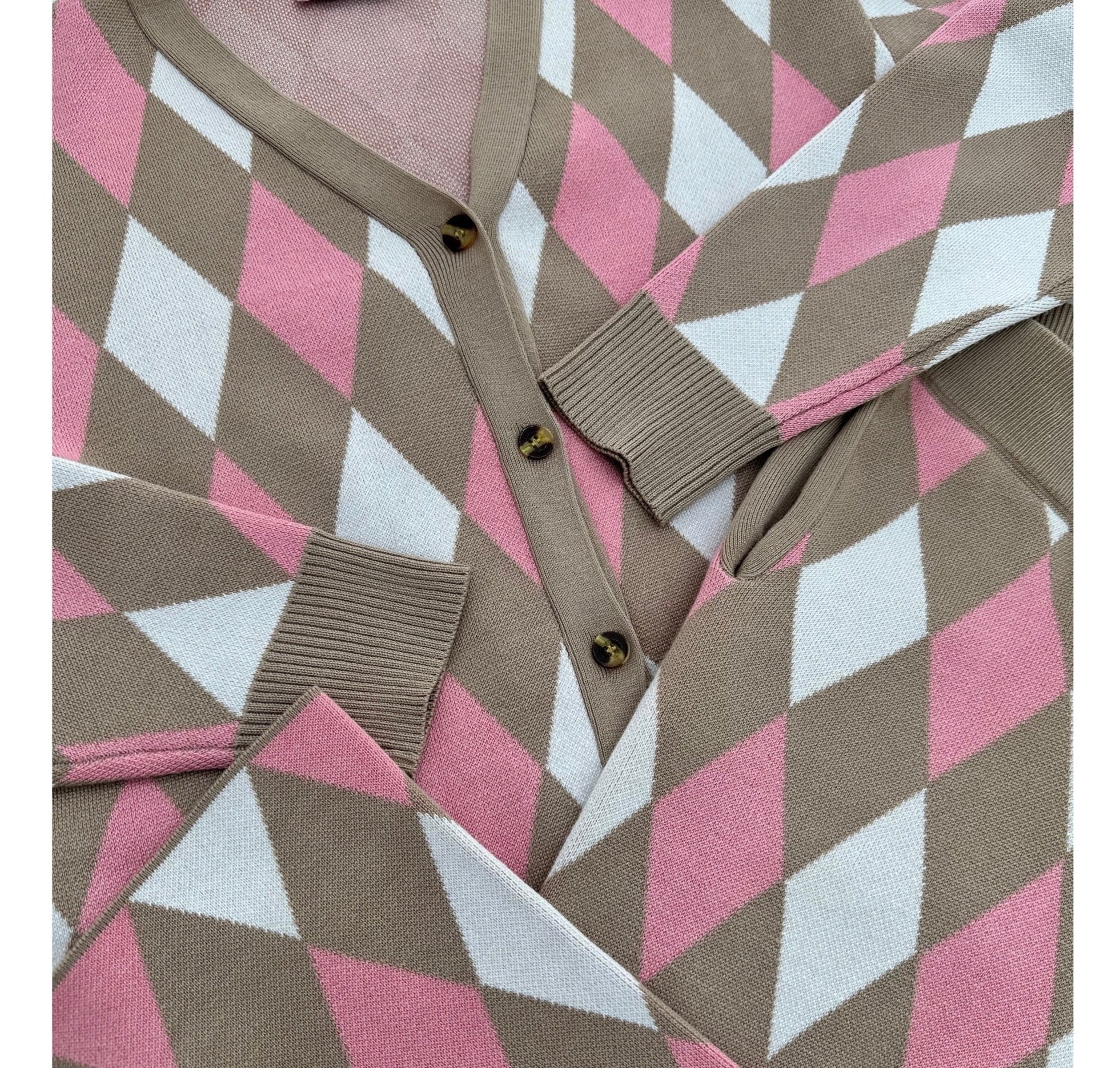 ARGYLE CARDIGAN SET