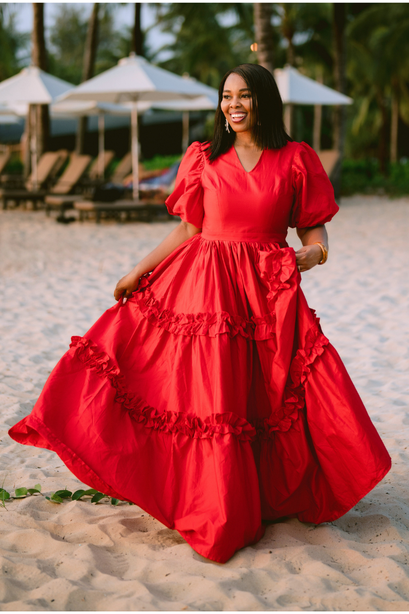 ESSENCE RUFFLE DRESS