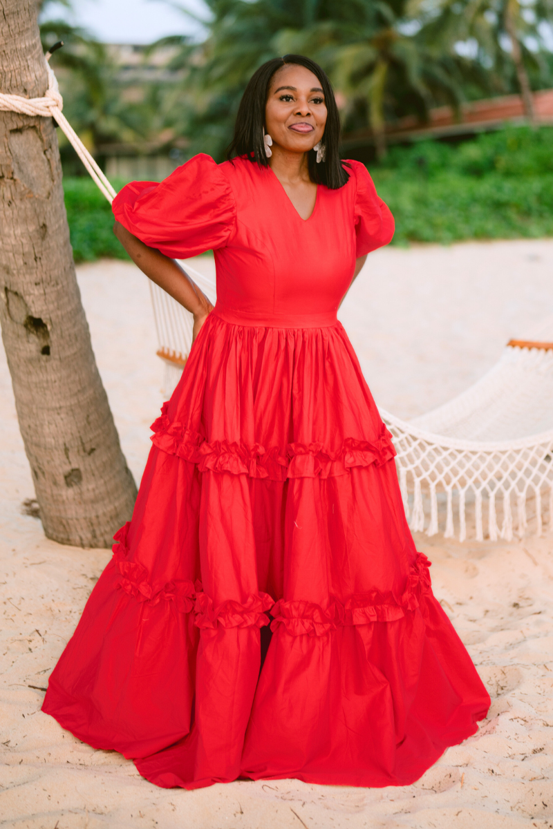 ESSENCE RUFFLE DRESS