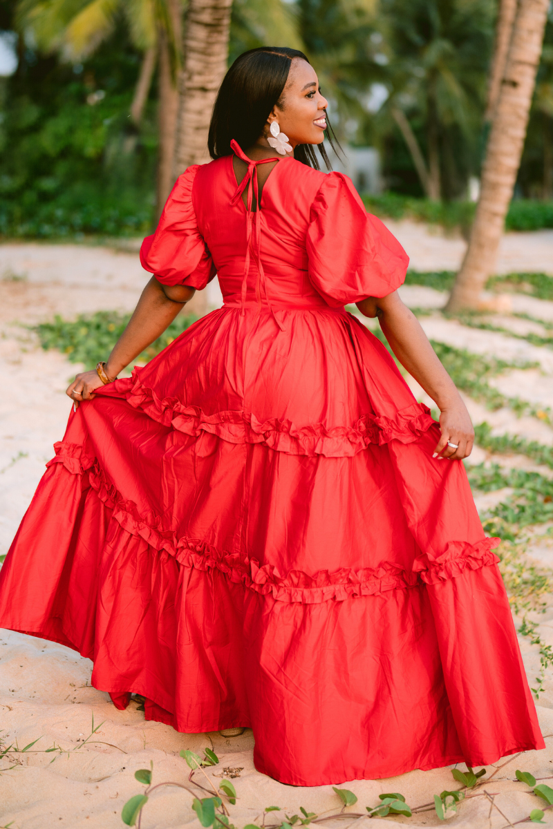 ESSENCE RUFFLE DRESS