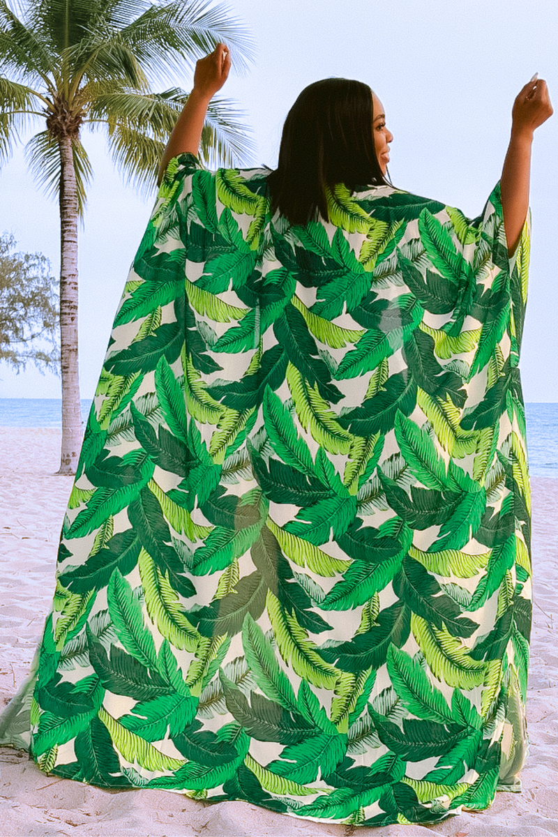 PALM BREEZE KIMONO SET