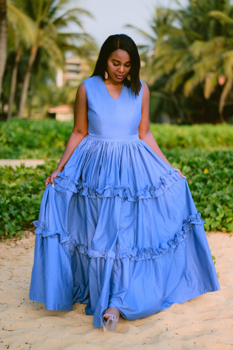 SEA MIST MAXI DRESS