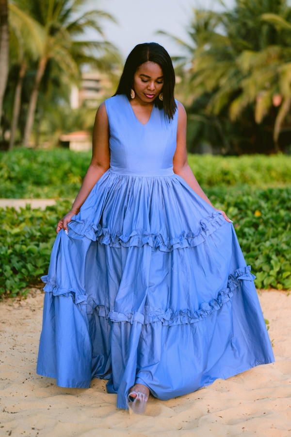 SEA MIST MAXI DRESS