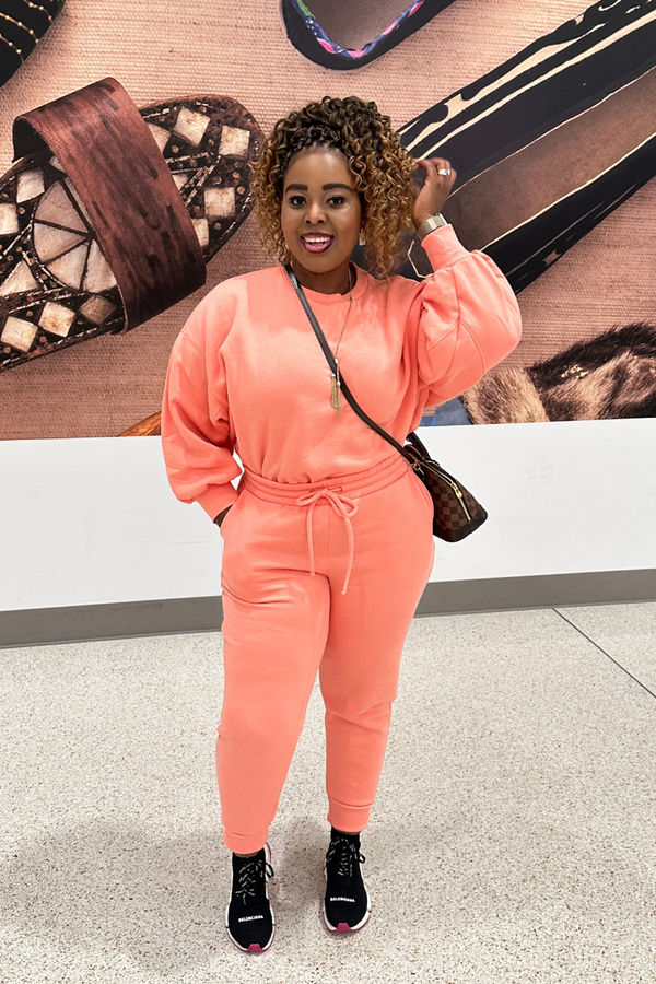 BELLA JOGGER SET (Peach)