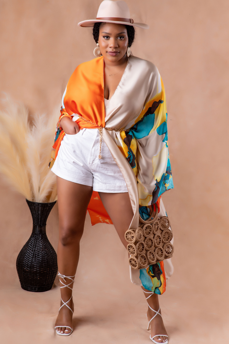 QUEEN DASHER KIMONO (Orange)