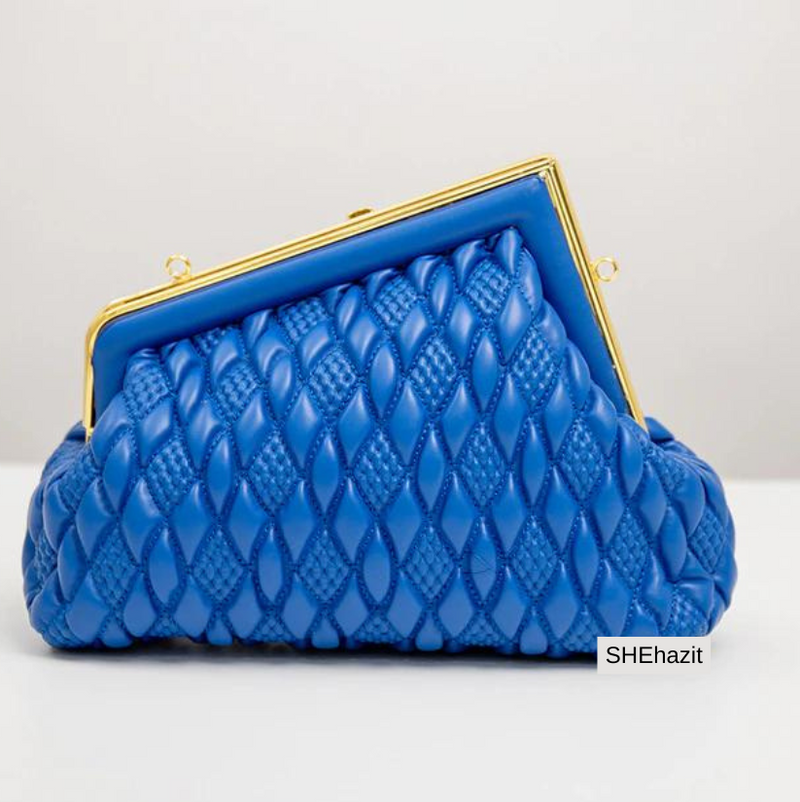 YULI BUBBLE CLUTCH - Blue