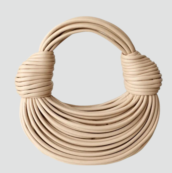 MILA KNOTTED BAG - Bone